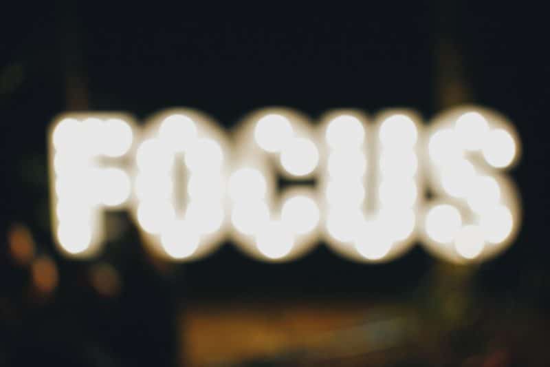 Focus. But out of focus.