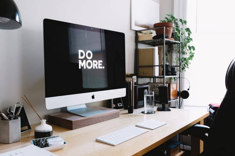 iMac on a desk