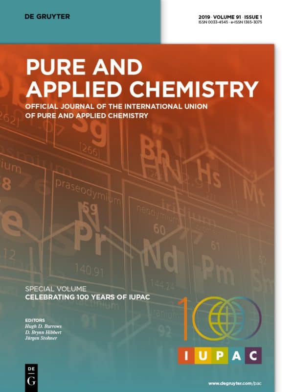 Pure and Applied Chemistry Cover