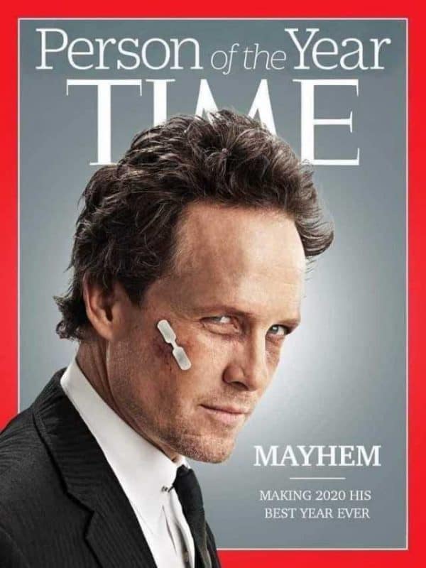 Internet meme about Mayhem being the Time magazine person of the year