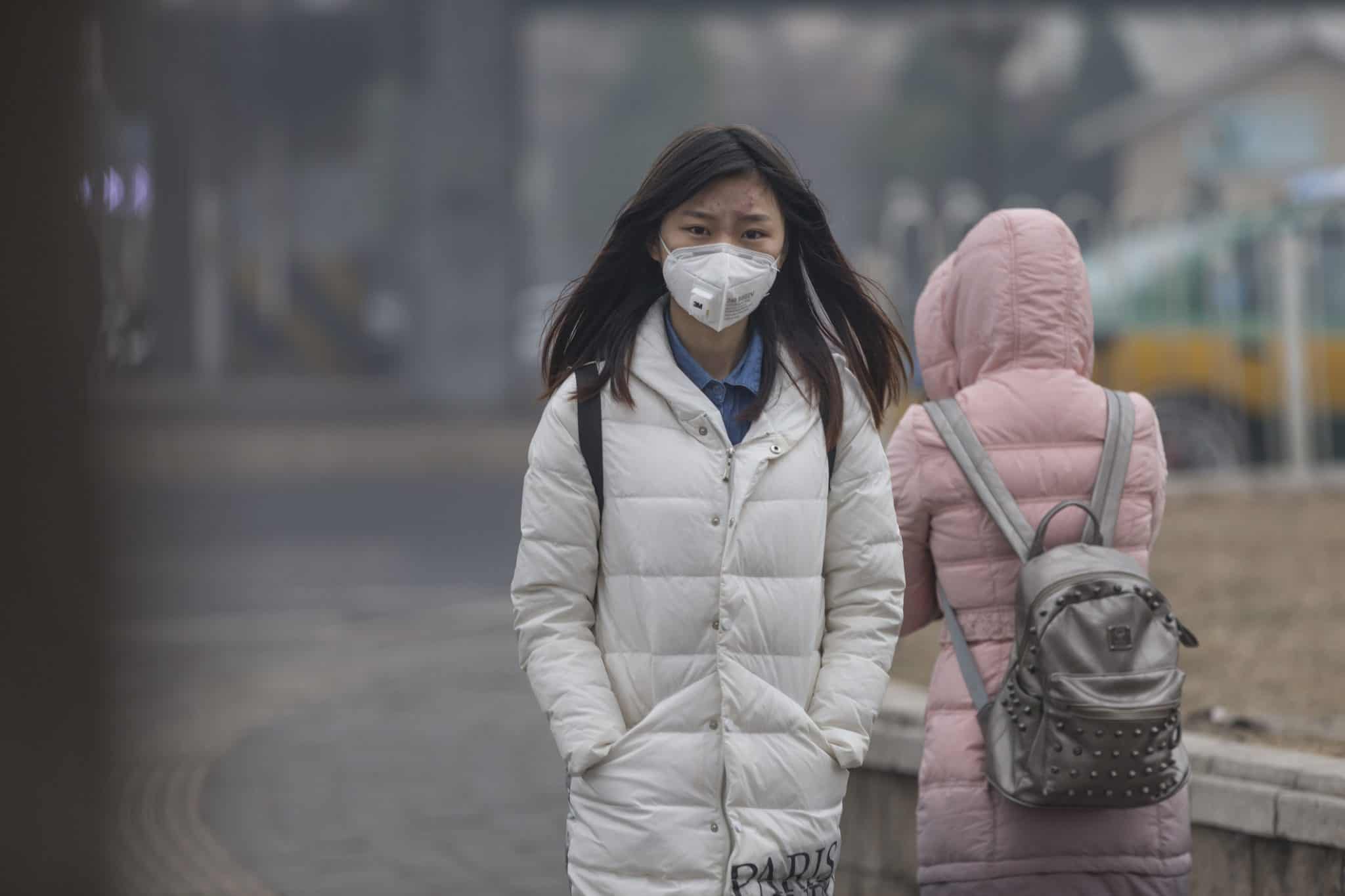 china, air pollution, children