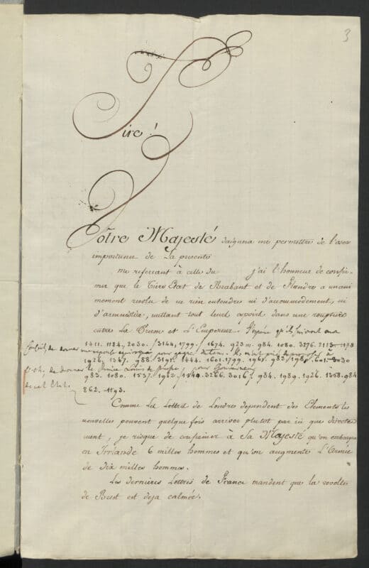 Brief von Benjamin Veitel Ephraim an den König Friedrich Wilhelm II