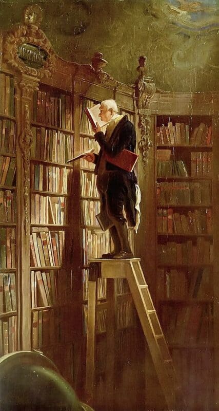 The Bookworm by Carl Spitzweg