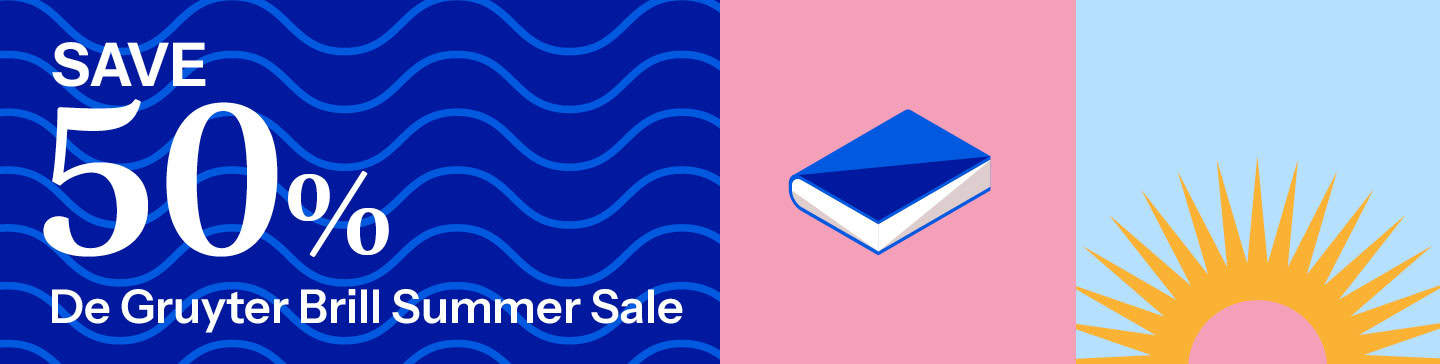 De Gruyter Brill summer sale banner. Summer Reading. 2024