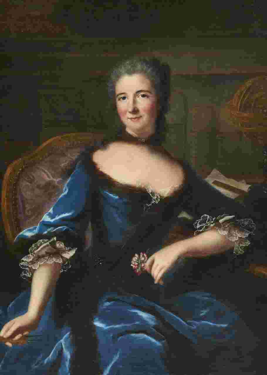 Portrait of Émilie du Châtelet, by Marianne Loir. Musée des Beaux-Arts de Bordeaux