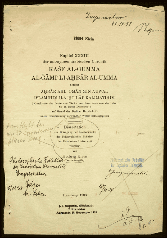 Yellowed document 